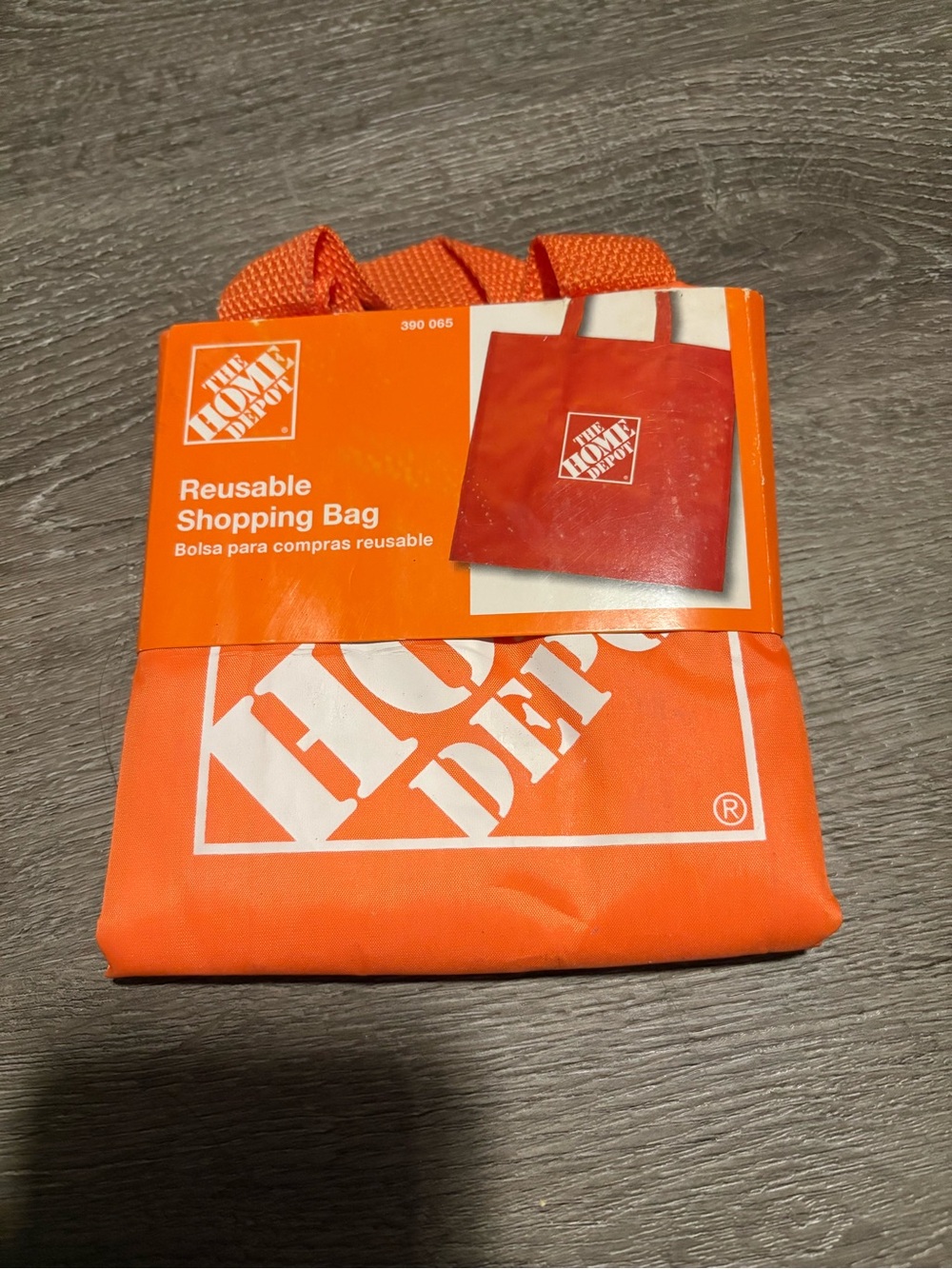 Reusable Home Depot Shopping Bag - Orange